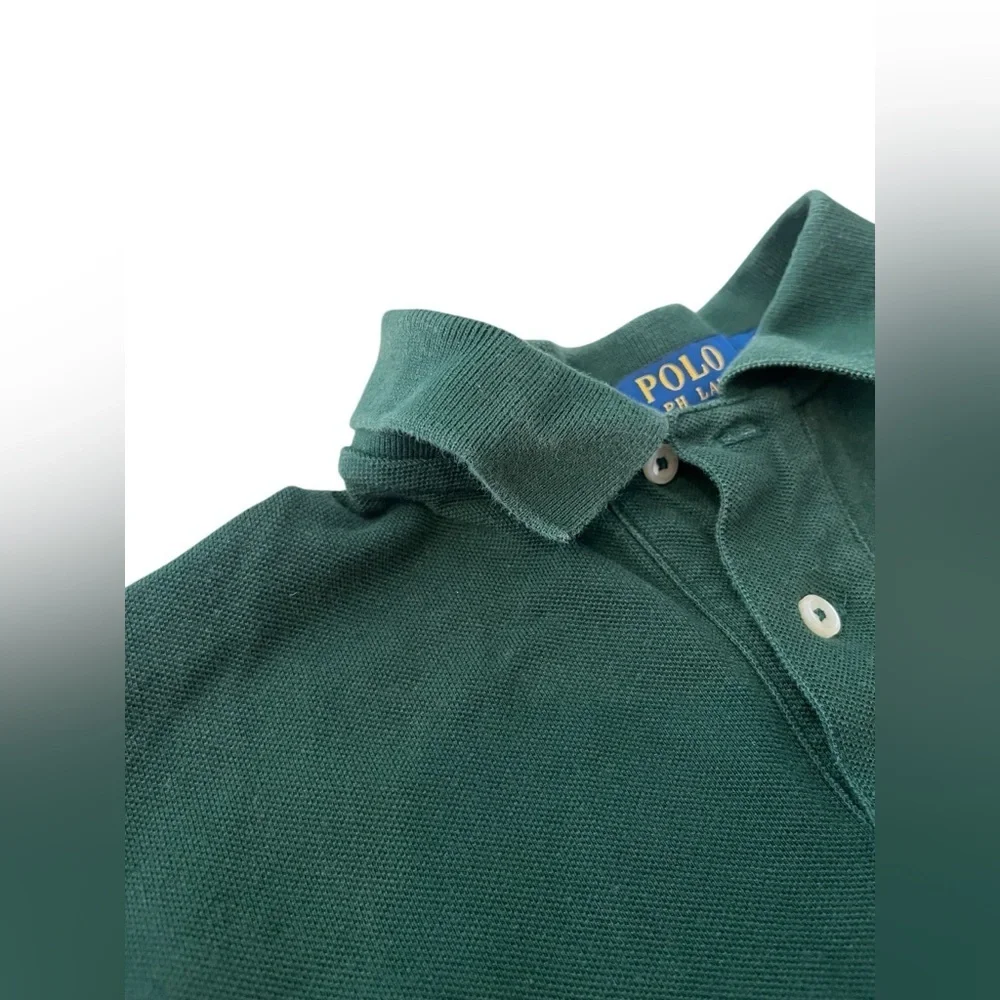 Ralph Lauren Polo Dark Green Polo with Embroidered Design